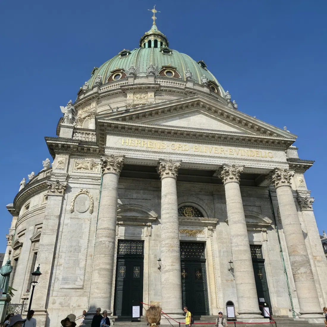 Frederikskerk (Marmorkirken) en de koepelklim, Kopenhagen